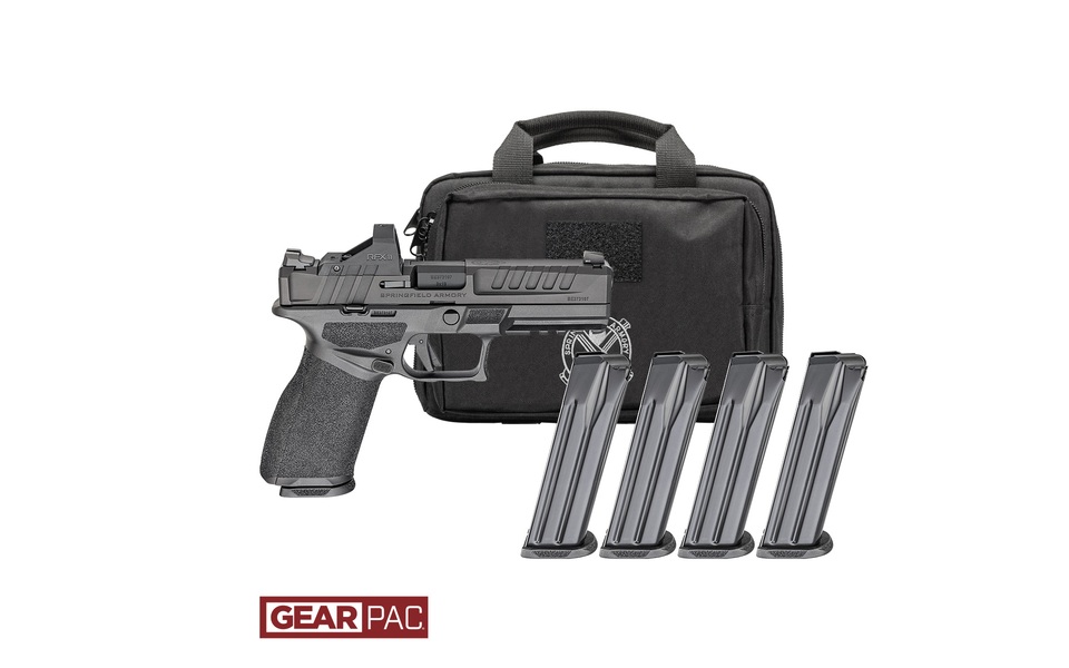 SPRINGFIELD ARMORY ECHELON 4.5F FS 15RD 9MM PISTOL U DOT GEAR PAC VIRIDIAN RFX11,BAG,4MAGS
